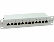 Equip Equip Patchpanel 12x RJ45 Cat6A 10 FTP 1HE Premium hellgrau