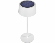 Realpower RealPower LED-Solar Tischlampe stolní stmívací lampa s Akku, weiss