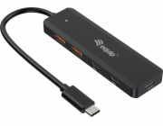 HUB USB Equip USB-Hub 4-port 3.2/C->2xUSB-C 2xUSB-A 10Gbps o.Netz.sw