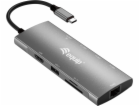 Equip Equip Dock USB adaptér USB-C->HDMI,Gigabit LAN,USB3...