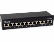 Equip Equip Patchpanel 12x RJ45 Cat6A 10 FTP 1HE Premium černá