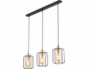 TKKRYWULT Tk Lighting Galaxy 4716 závěsná lampa 3x15W E27 černá/zlatá