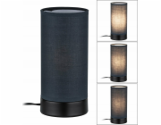 Paulmann stolní lampa PIA stolní lampa max.1x25W E14 s vypínačem 230V matná černá / kov / látka