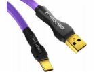 Melodika Melodika MDUAC03 Fialový AC USB kabel včetně: pr...