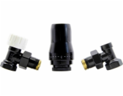 Schlosser TERMOSTATICKÝ SET STANDARD 1/2GZ x 1/2GW ÚHELOVÝ - ČERNÝ MAT.