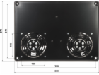 Delta VENTILÁTOROVÝ PANEL EPRADO-A19-2W DO RACKOVÉ SKŘÍNĚ