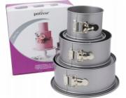 Patisse Patisse - Sada 3 vysokých dortových forem SILVER-TOP