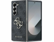 Guess Guess GUHCZFD64GMGGR Z Fold6 F956 černá/černá kůže 4G kovové logo
