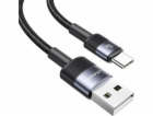 Usams USB kabel USAMS SET USB to USB-C kabel 3A 1,2m Rych...