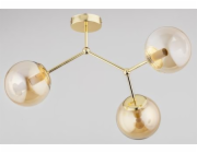 Stropní svítidlo Alfa Golem Zlatá Moderní stropní svítidlo 3bodové 62264 Alfa