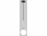 Alfa Volda Picolo bílá závěsná lampa 1-světle černá/zlatá 60924 Alfa
