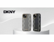 DKNY DKNY DKHMP15MPCPVSLE iPhone 15 Plus 6,7 béžový/béžový pevný obal Kožený kostkovaný mono vzor MagSafe