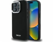 DKNY DKNY DKHMP16XPSCMCLK iPhone 16 Pro Max 6.9 černo/černé pevné pouzdro Plain Silver Logo MagSafe