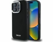DKNY DKNY DKHMP16LPSCMCLK iPhone 16 Pro 6.3 černo/černé pevné pouzdro Plain Silver Logo MagSafe