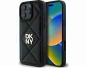 DKNY DKNY DKHCP16LPQDSLK iPhone 16 Pro 6.3 černo/černé prošívané logo