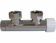 Duplex Integrovaný ventil DUO-PLEX 50mm Schlosser - chrom, levý