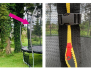 Vnitřní síť Lean Sport pro trampolínu Sport Max 8 stop růžová