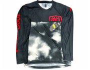 100% Pánské tričko 100% AIRMATIC LE Dlouhý rukáv Black/Grey vel. M (NOVINKA 2023)