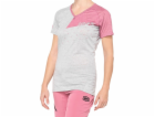 100% AIRMATIC Dámský dres krátký rukáv šedofialová vel. S...