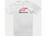 Tričko Alpinestars ALPINESTARS ALWAYS 2.0 CSF TEE, bílá/červená/černá Velikost: M