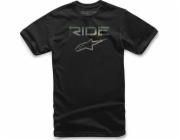 Tričko Alpinestars ALPINESTARS RIDE 2.0 CAMO TEE, černé Velikost: M