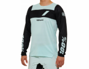 100% pánské tričko 100% R-CORE X Jersey Dlouhý rukáv Bledě modrý Velikost M (NOVINKA2023)