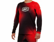 100% Pánské tričko 100% R-CORE X LE Dres dlouhý rukáv Black/Red vel. M (NOVINKA 2023)