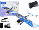 LeanToys R/C Plane 4D-G3 Lights White Blue