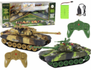 Dálkově ovládané bojové tanky LeanToys Set War Tank RC Battle Infrared