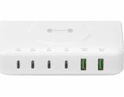4smarts 4smarts 7v1 GaN Ladestation 100W bezdrátová nabíječka, bílá