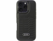 Audi Audi Synthetic Leather MagSafe iPhone 16 Pro 6.3 černý/černý pevný obal AU-TPUPCMIP16P-GT/D3-BK