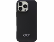 Silikonový obal Audi Audi iPhone 16 Pro Max 6.9 černý/černý pevný obal AU-LSRIP16PM-Q3/D1-BK