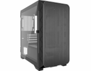 Herní ATX skříň Gembird CCC-FC-MK200, Fornax MK200, síťovaná, bez ventilátorů, černá