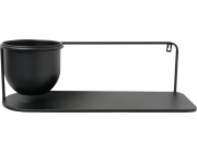 Kovová police Boltze s krytem na rostliny PLUTO, 55 x 18 cm