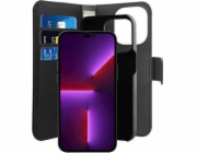 Odnímatelné pouzdro Puro Puro Wallet pro iPhone 14 Pro 6.1 2v1 černo/černé