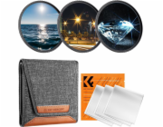 Filtr Kf Sada filtrů 3v1 Filtry Hvězda Filtry Hvězda X4 X6 X8 K&f 82mm / Sku.2135v1