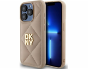 DKNY DKNY DKHCP15LPQDSLE iPhone 15 Pro 6.1 béžové/béžové prošívané logo