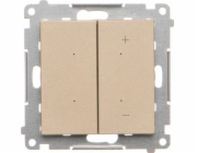 Kontakt-Simon Stmívač Kontakt-Simon 55 TESL1.01/144 pro stmívatelné LED, klíčový modul champagne matt