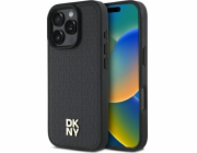 DKNY DKNY DKHMP16LPSHRPSK Pevné pouzdro na iPhone 16 Pro 6.3 černo/černé Logo MagSafe