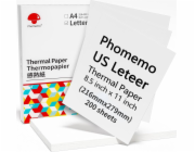 Phomemo termopapírové karty White Ream Letter 216mm 200 ks. pro Phomemo M832 / Q22-ZD2-RMSG10-LTR