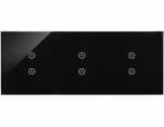Kontakt-Simon Touch panel 3 moduly 2 vertikální dotyková pole, 2 vertikální dotyková pole, 2 vertikální dotyková pole, ztuhlá láva DSTR3333/73