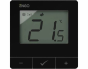 Engo Engo přisazený, internetový regulátor teploty ZigBee/868 MHz, napájený ze sítě 230V, černý E25-230B