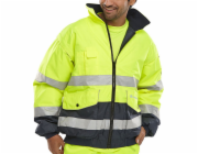 Pánská bunda BEESWIFT BEESWIFT Europe Warning Bomber Jacket, velikost M, žlutá