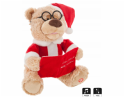 Fééric Lights a vánoční interaktivní medvídek v kostýmu Santa, 27 cm