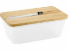 Kesper Bread Box Chlebník s bambusovým víkem a nožem na c...