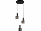 Italux Závěsná lampa SANTIA PND-65342-3A-BK+SG Italux
