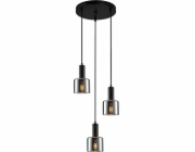 Italux Závěsná lampa SANTIA PND-65342-3A-BK+SG Italux