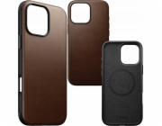 Kožené pouzdro Nomad Nomad Modern, hnědé - iPhone 16 Pro