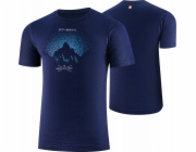 Brubeck SS1265M Pánské tričko s krátkým rukávem OUTDOOR WOOL PRO tmavě modrá M - MOUNTAINS 12