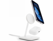 Nabíječka Twelve South Twelve South HiRise 2 Deluxe Charger – bezdrátová nabíječka Qi2 kompatibilní s MagSafe pro dvě zařízení (bílá)